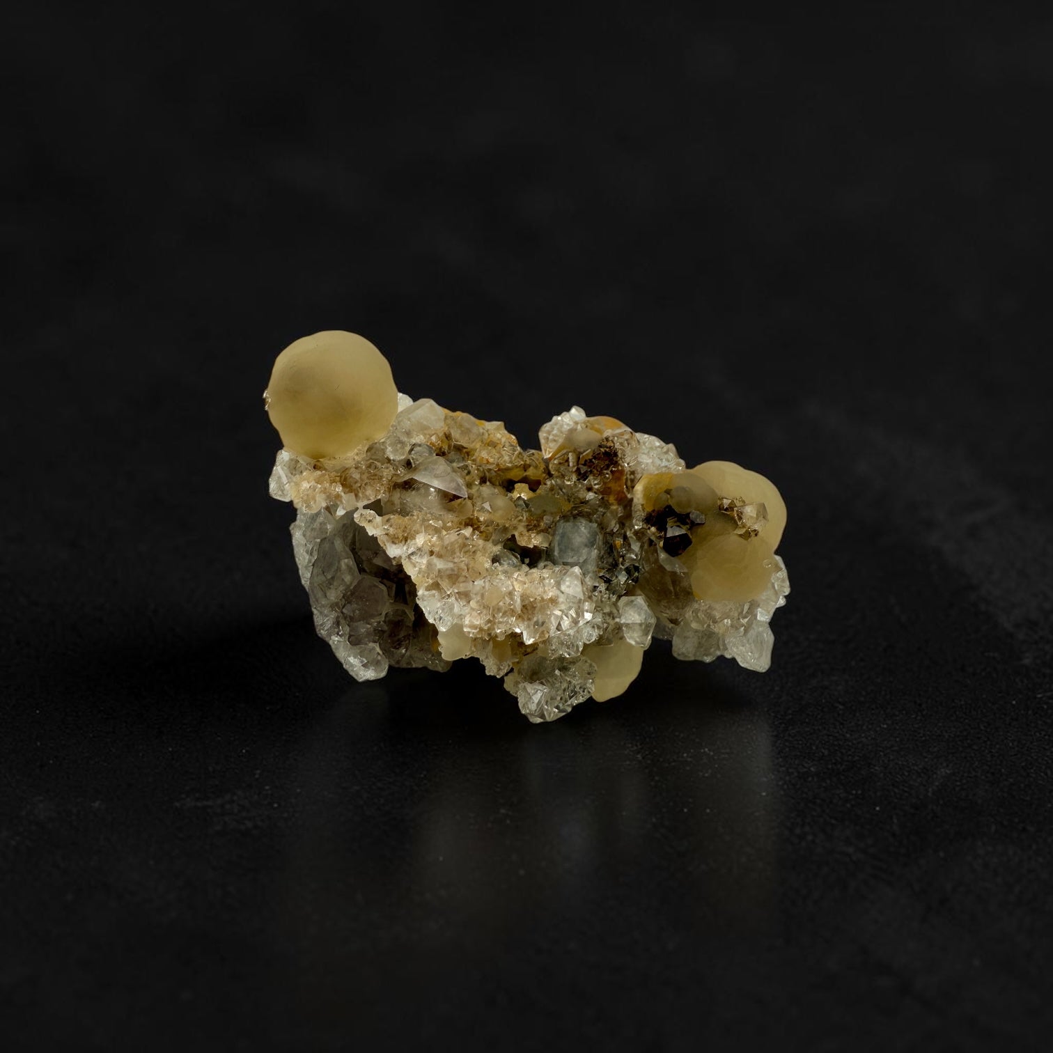 Fluorite on Quartz