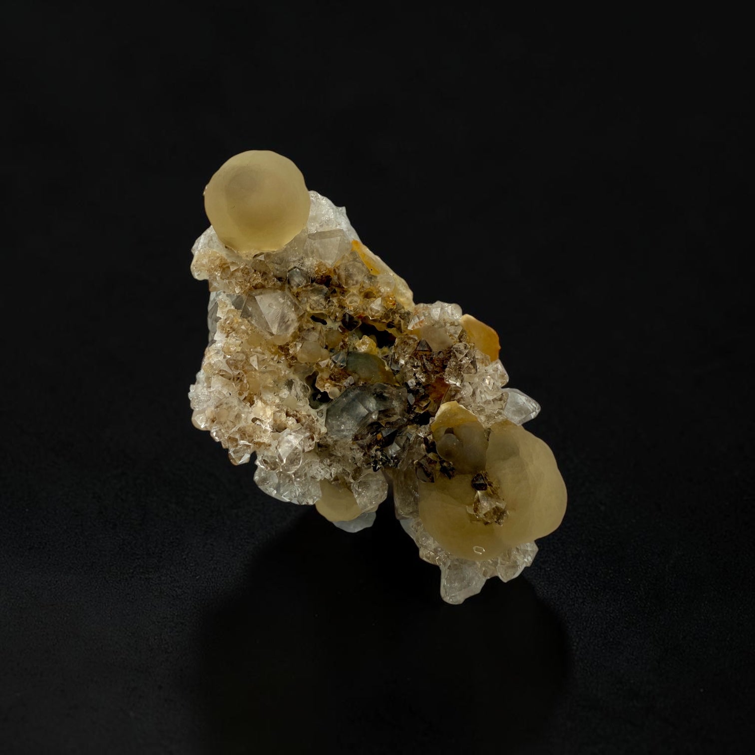 Fluorite on Quartz
