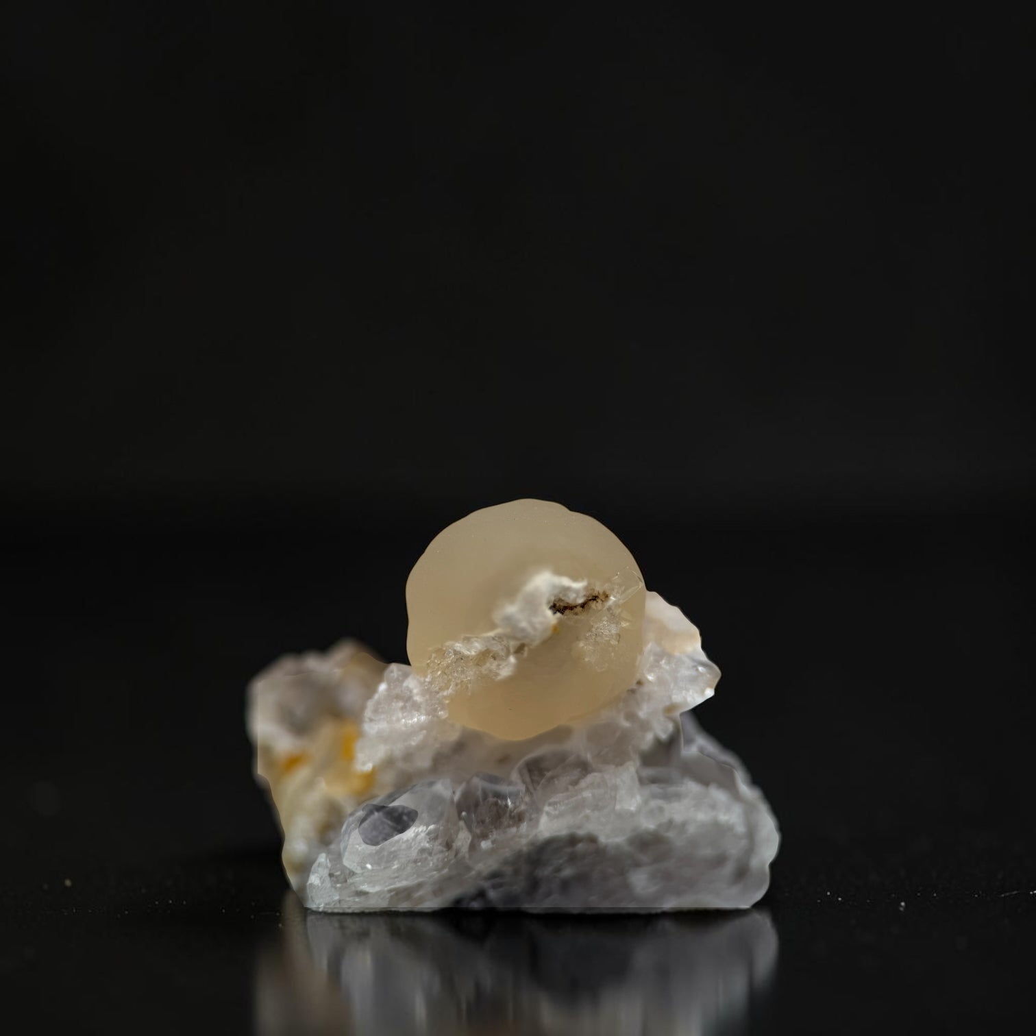 Fluorite on Quartz