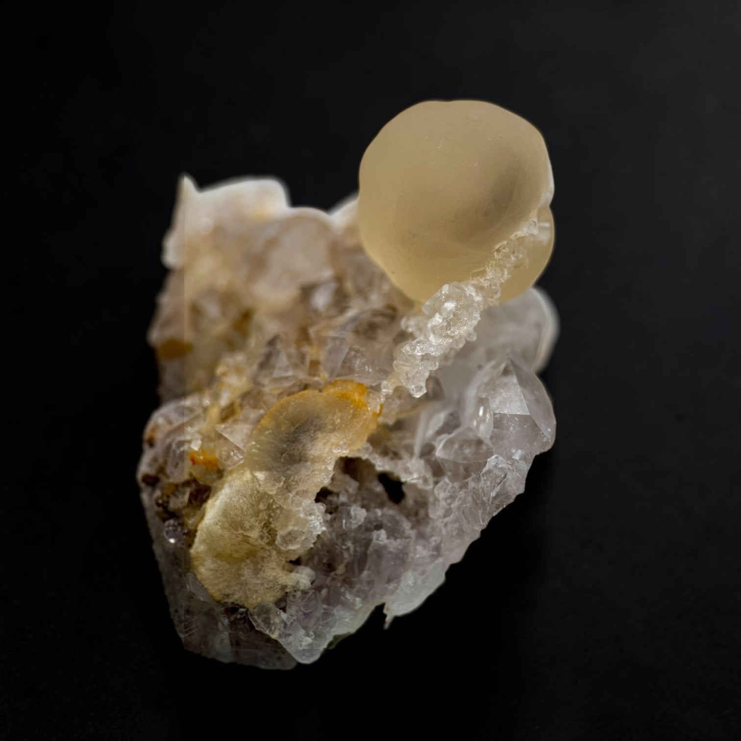 Fluorite on Quartz