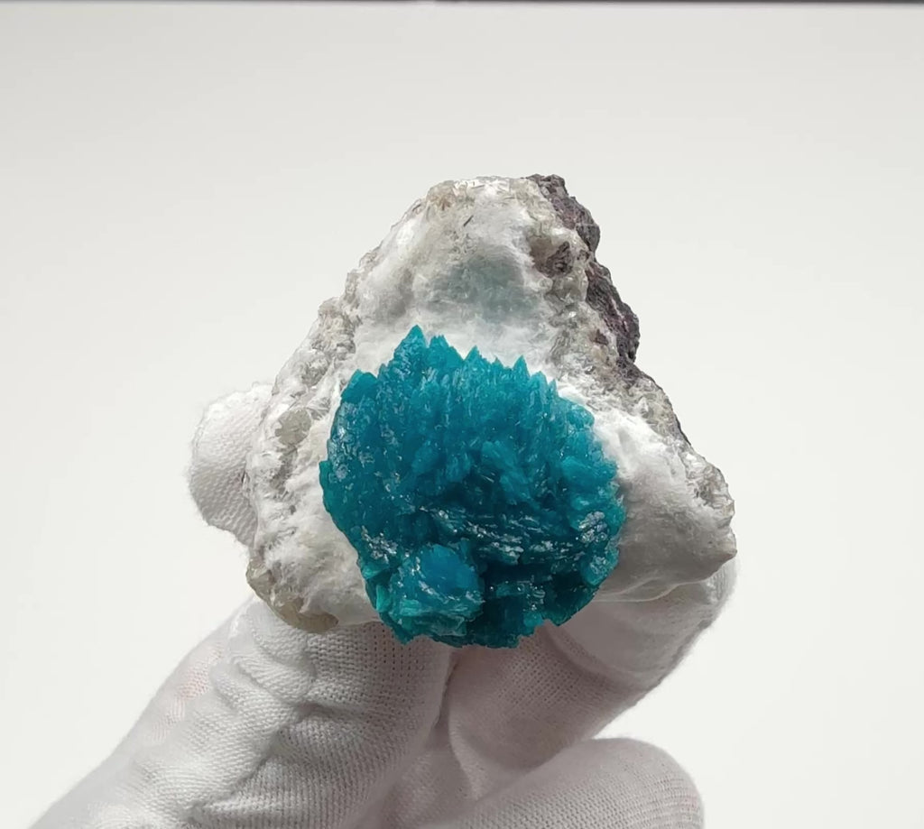 Cavansite Nugget on Mordernite