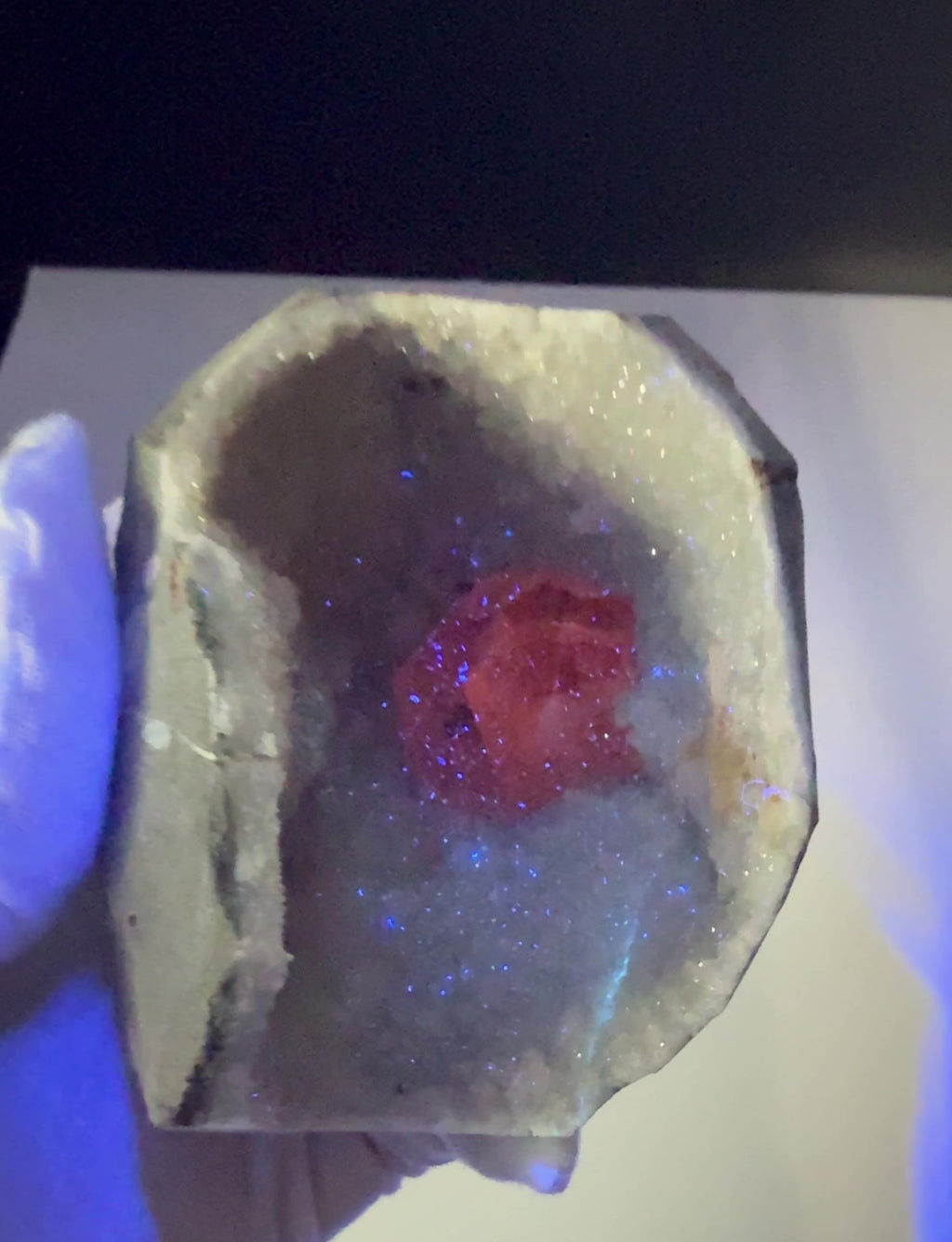 Orange UV Calcite